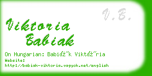 viktoria babiak business card